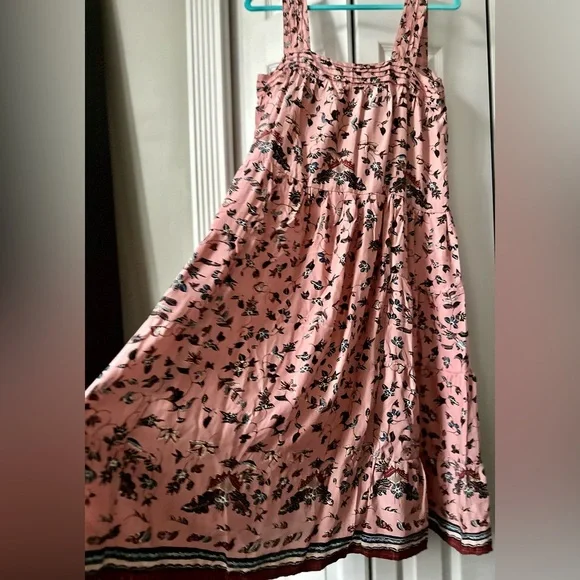 ‼️RARE‼️🎸Natalie Martin🎸🔥NWT🔥Jasmine Dress - Lotus Print in Champagne Pink— S - Picture 10 of 10
